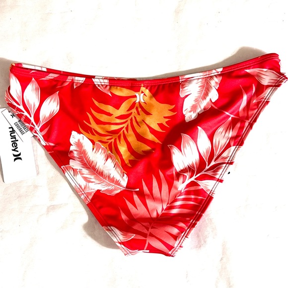Hurley Floral Bikini Set Red/Orange Multi Size Medium - Picture 12 of 15